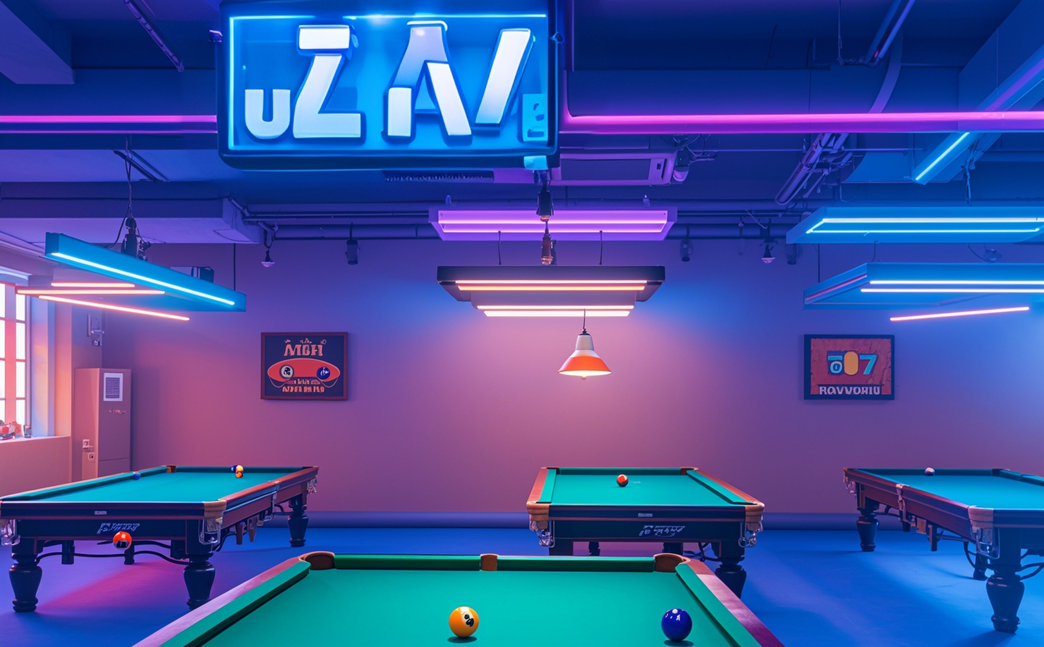 Comment installer des bandes légères dans la salle de billard?