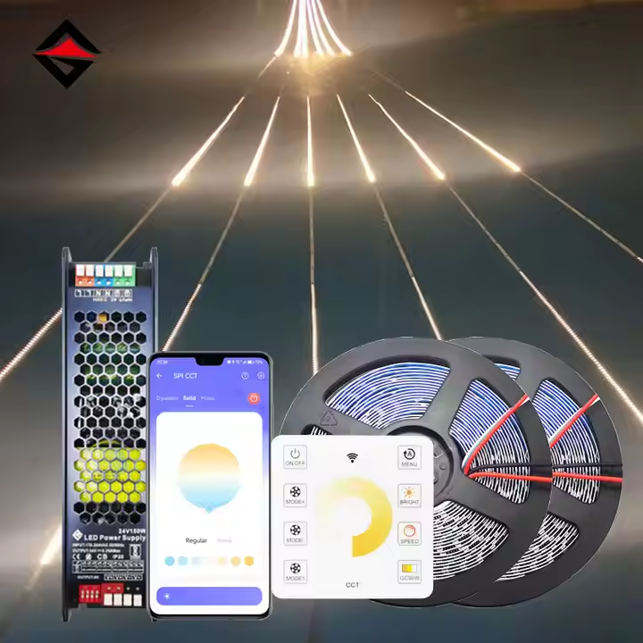 Comment se connecter et utiliser la bande de LED à eau courante?